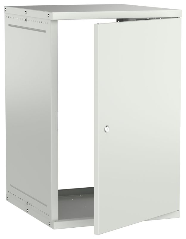 шкаф настенный 18u 600х650мм дверь метал. сер. generica lwe3-18u67-mf-g от BTSprom.by