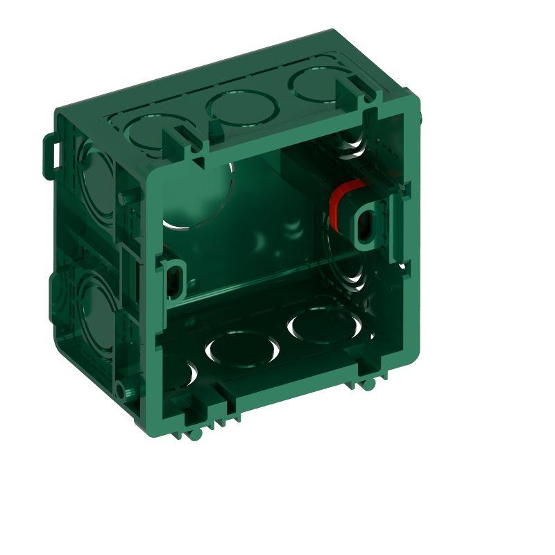 коробка монтажная systeme infinity 87х87 для кладки или бетона зел. se fse350000 от BTSprom.by