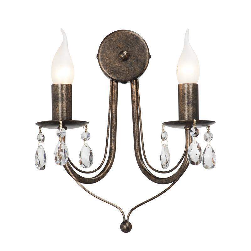  Светильник настенный 2xE14 макс. 40Вт Vitaluce V1253/2A фото в каталоге от BTSprom.by