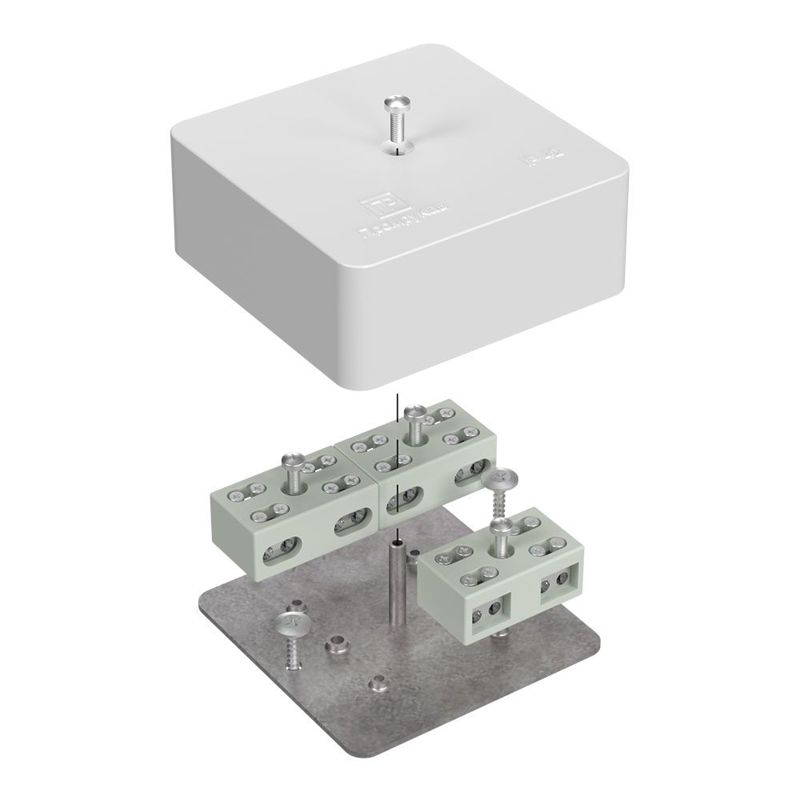 коробка огнестойкая разветвительная для кабель-канала 40-0450-fr6.0-4-6-р е15-е60 75х75х30 промрукав 40-0450-fr6.0-4-6-р от BTSprom.by