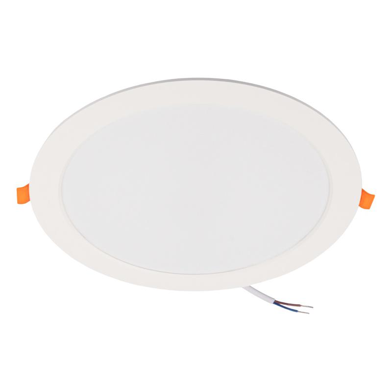 светильник светодиодный pled dl7 24вт 6500к ip54 2040лм wh встраив. бел. pro jazzway 5069121 от BTSprom.by