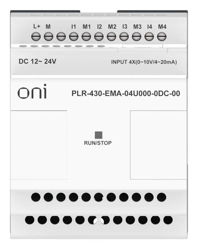  Модуль расширения входов выходов ПЛК 430 4 UI (0-20мА/0-10В) 24В DC ONI PLR-430-EMA-04U000-0DC-00 фото в каталоге от BTSprom.by
