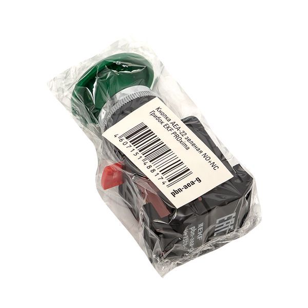  Кнопка "Грибок" AEA-22 NO+NC зел. EKF pbn-aea-g фото в каталоге от BTSprom.by