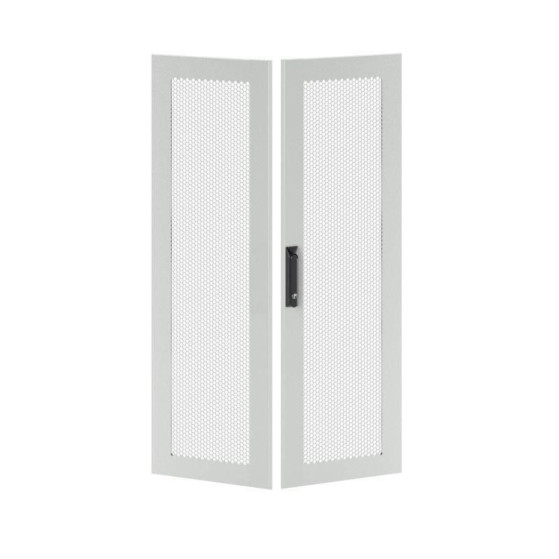дверь двустворчатая для it-cqe 1400х800 перфорир. ral7035 dkc rgitcpmd1480 от BTSprom.by