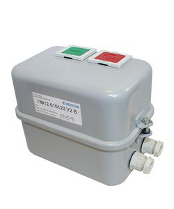 пускатель пм12-025120 у2 в 25а кат. 380в ac 1но ip54 без реле в корпусе с кнопками пуск + стоп электротехник et000224 от BTSprom.by