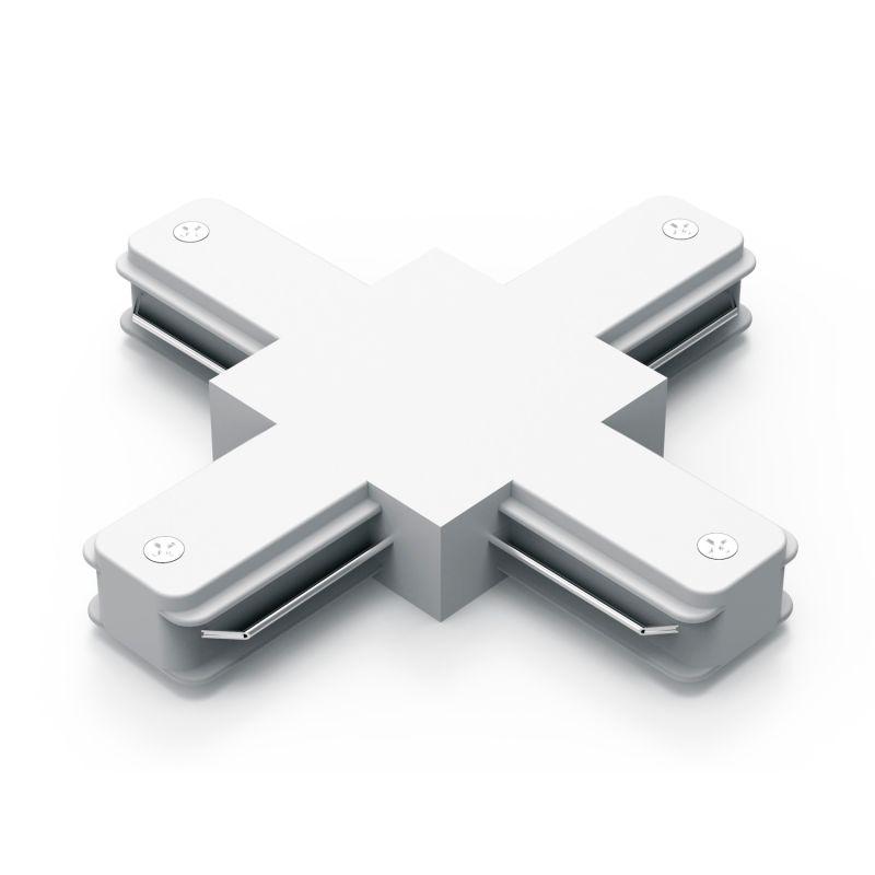  Коннектор Track однофазный для трековых шинопроводов (+) бел. GAUSS TR112 фото в каталоге от BTSprom.by