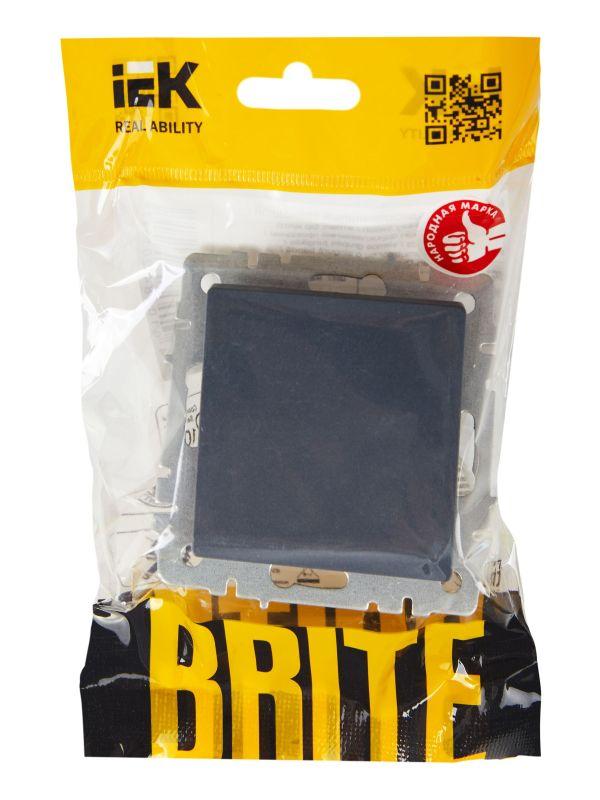  Выключатель проходной 1-кл. СП BRITE ВС10-1-6-БрМ 10А механизм маренго IEK BR-V12-0-10-K35 фото в каталоге от BTSprom.by