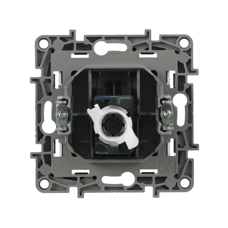  Розетка компьютерная 1-м СП Etika RJ45 кат.5E UTP механизм алюм. IEK 672441 фото в каталоге от BTSprom.by