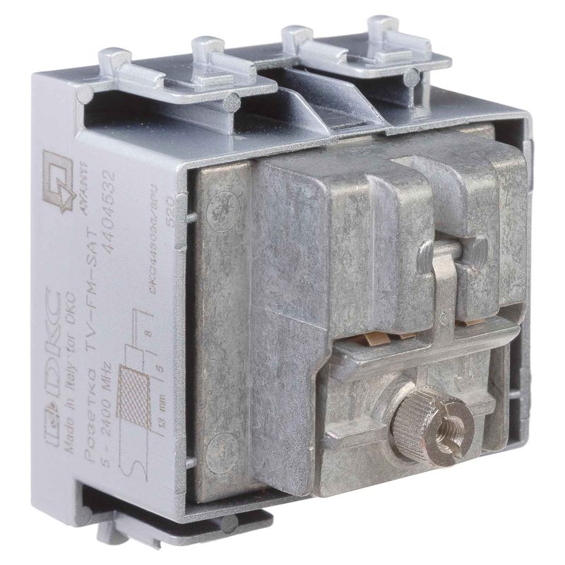  Розетка телевизионная TV/FM/SAT 2мод. Avanti "Закаленная сталь" DKC 4404532 фото в каталоге от BTSprom.by