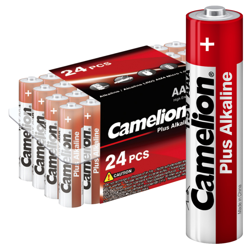 элемент питания алкалиновый aaa/lr03 1.5в plus alkaline lr03-pb24 (уп.24шт) camelion 7615 от BTSprom.by