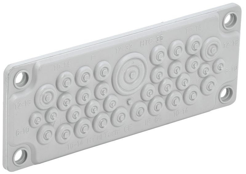 ввод кабельный мембранный 35 отверстий d6-32мм ip65 (без клипс) titan iek ti-01d-mc-035-65 от BTSprom.by