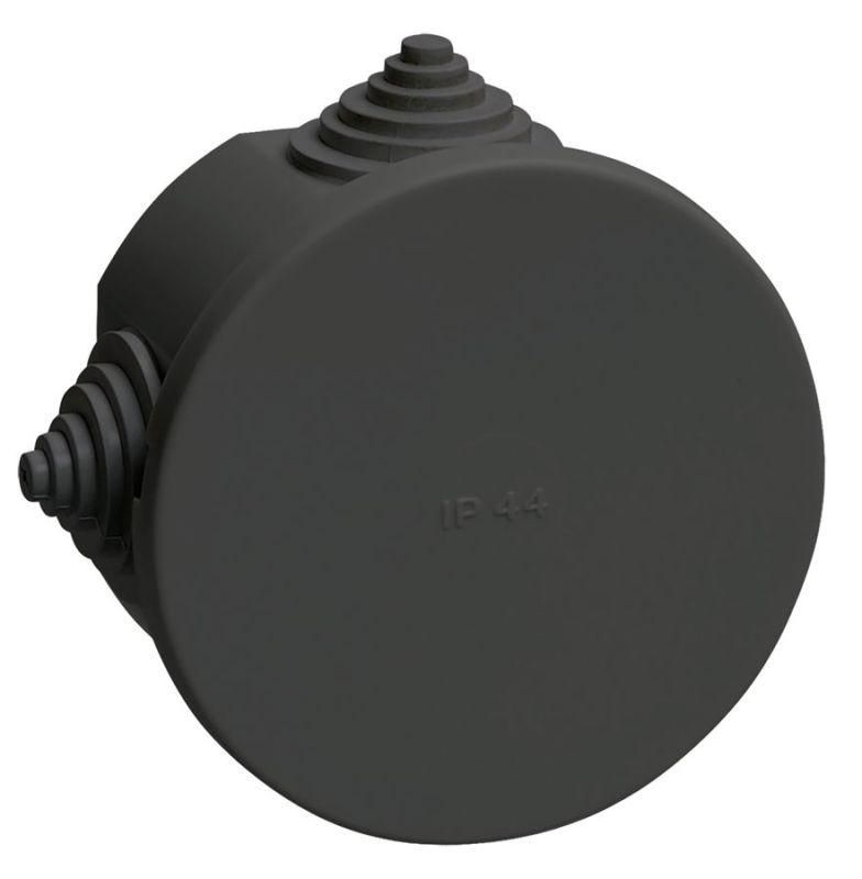 коробка распаячная км41237 d75х40мм ip44 4 ввода черн. iek uko21-075-040-000-k02-44 от BTSprom.by
