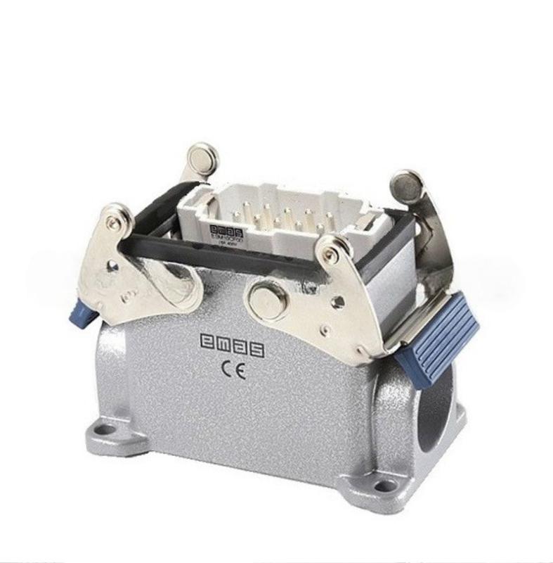 вилка 4-фиксатора 2-боковых ввода для панели 10 полюсов 16а emas ebm10fd27 от BTSprom.by