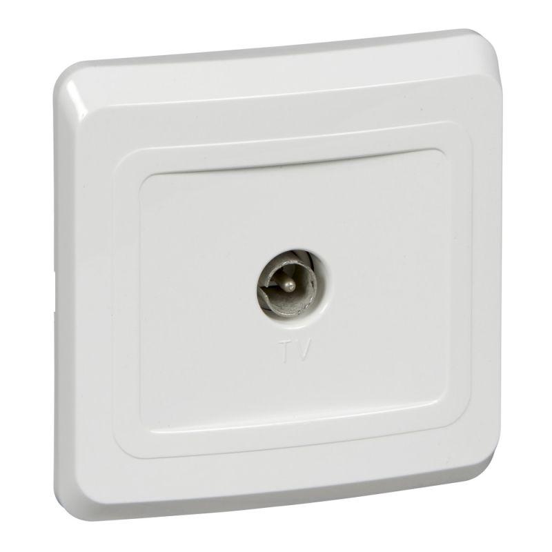 розетка телевизионная оконечная tv 1-м сп этюд бел. se tvc-002b от BTSprom.by