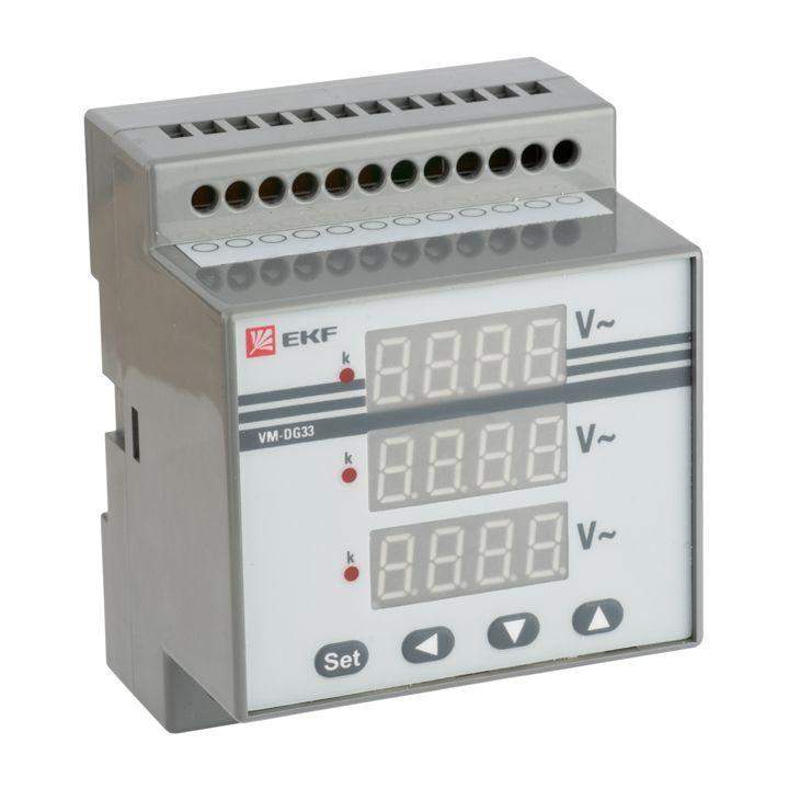 Вольтметр цифровой VD-G33 на DIN-рейку трехфазный EKF vd-g33 фото в каталоге от BTSprom.by  Вольтметр цифровой VD-G33 на DIN-рейку трехфазный EKF vd-g33 фото в каталоге от BTSprom.by