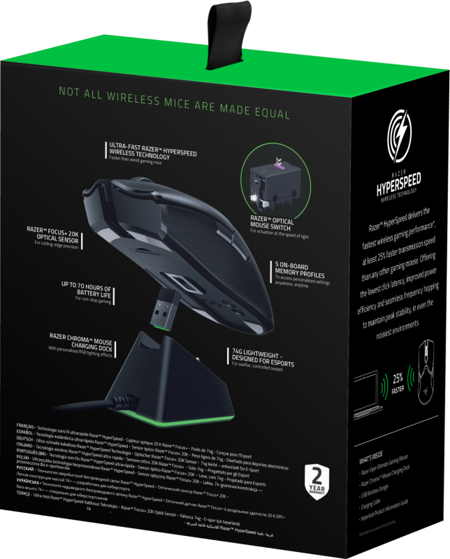  Мышь Viper Ultimate & Mouse Dock 8btn RZ01-03050100-R3G1 Razer 1000550050 фото в каталоге от BTSprom.by