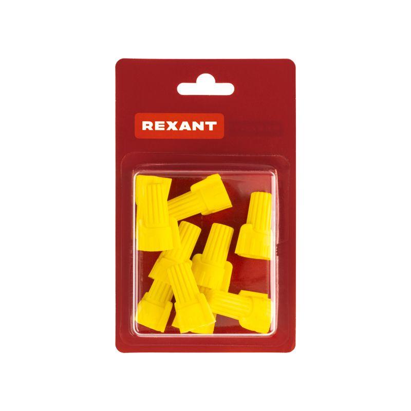  Зажим соединительный изолирующий с лепестками СИЗ-11 d9.8мм 1-8.5кв.мм желт. (уп.10шт) Rexant 08-0750-10 фото в каталоге от BTSprom.by