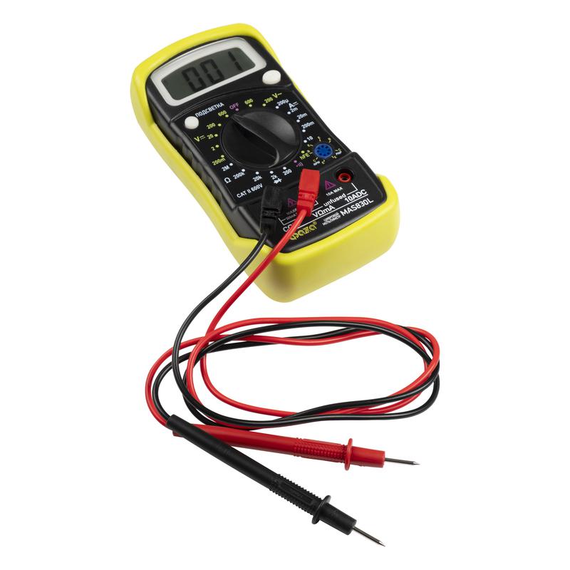  Мультиметр цифровой MAS838L ФАZА 5000513 фото в каталоге от BTSprom.by