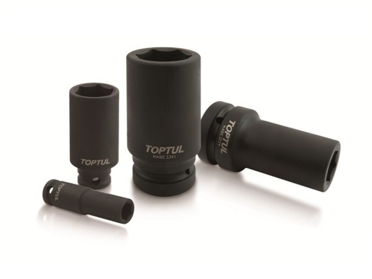 головка ударн. 1/2" 22мм 6гр. глубокая toptul (длина - 78мм) kabe1622 от BTSprom.by