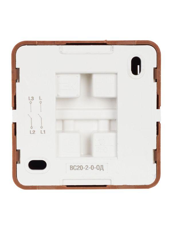 Выключатель 2-кл. ОП Октава 10А IP20 ВС20-2-0-ОД дуб GENERICA EVO20-K04-10-DC фото в каталоге от BTSprom.by  Выключатель 2-кл. ОП Октава 10А IP20 ВС20-2-0-ОД дуб GENERICA EVO20-K04-10-DC фото в каталоге от BTSprom.by