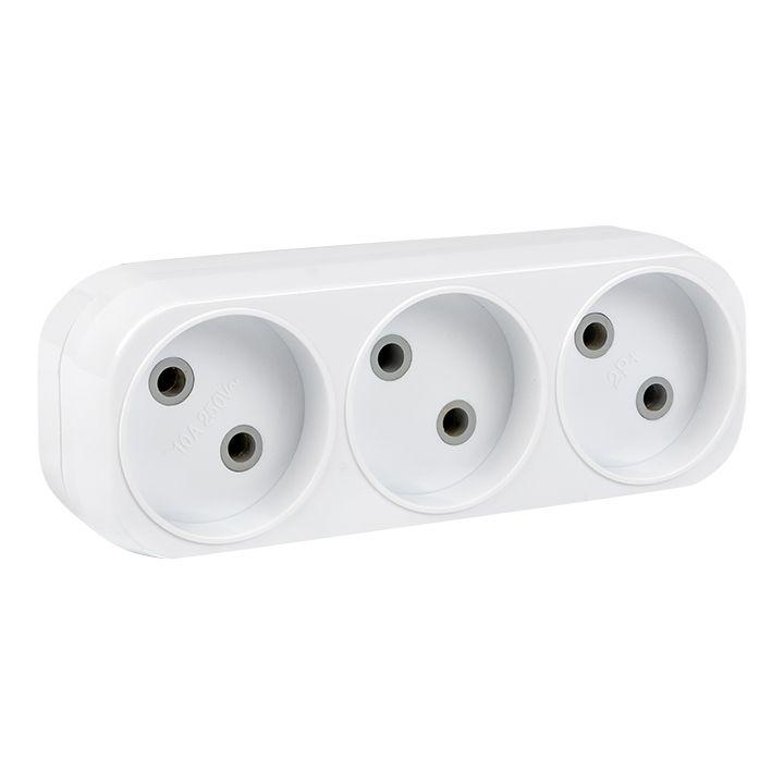 разветвитель 3-м без заземл. 6а ip20 250в плоск. proxima ekf arp6-3 от BTSprom.by