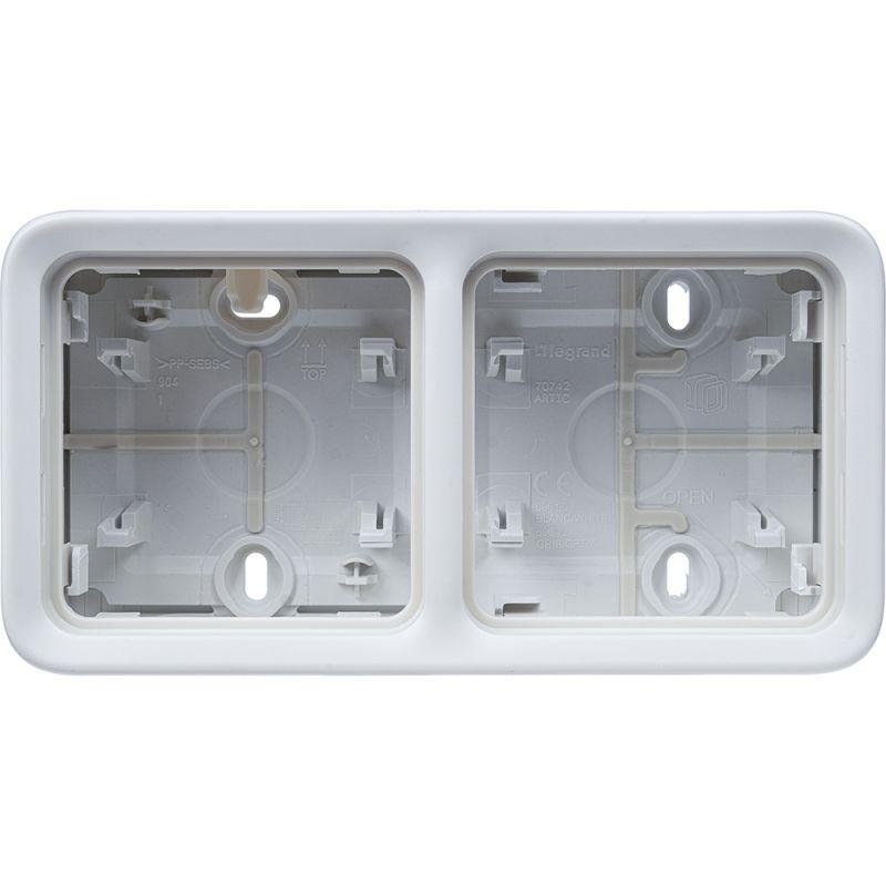  Коробка установочная ОП 2-м Plexo горизонт. бел. Leg 069690 фото в каталоге от BTSprom.by