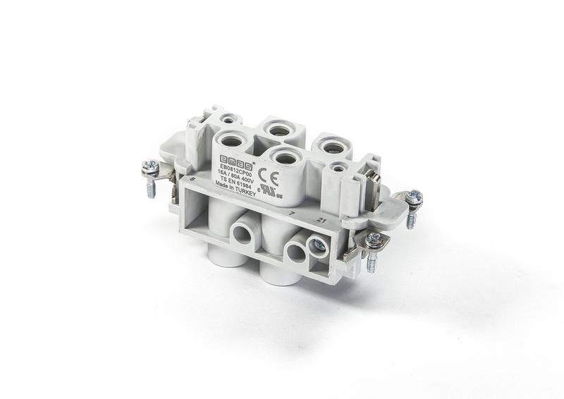 гнездо 8 полюсов 80а; 4 полюса 16а emas eb0812cp00 от BTSprom.by
