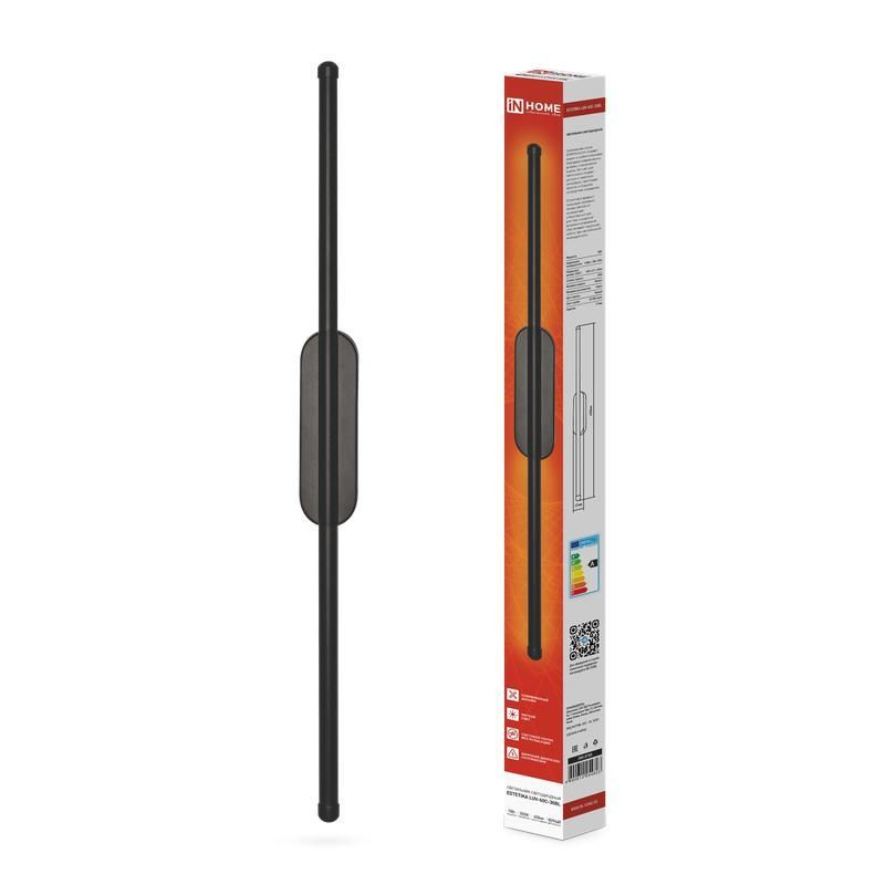 светильник светодиодный estetika luv-60c-30bl 10вт 3000к 700лм 230в 600х50х25 черн. in home 4690612054803 от BTSprom.by