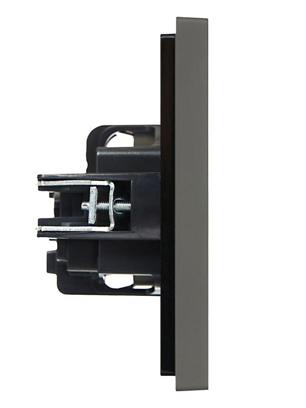  Розетка СП FORTE&PIANO FP315 16А с заземл. защ. шторки винт. крепл. сер. IEK FP-R14-16-K03 фото в каталоге от BTSprom.by