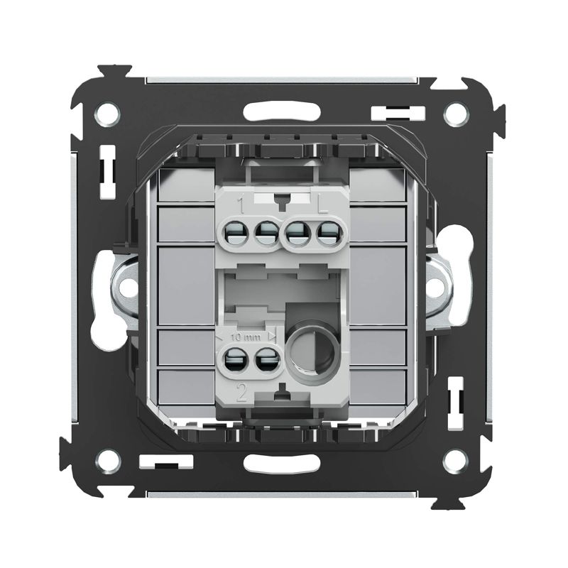  Переключатель 1-кл. 2мод. СП Avanti "Закаленная сталь" 16А сер. DKC 4404113 фото в каталоге от BTSprom.by