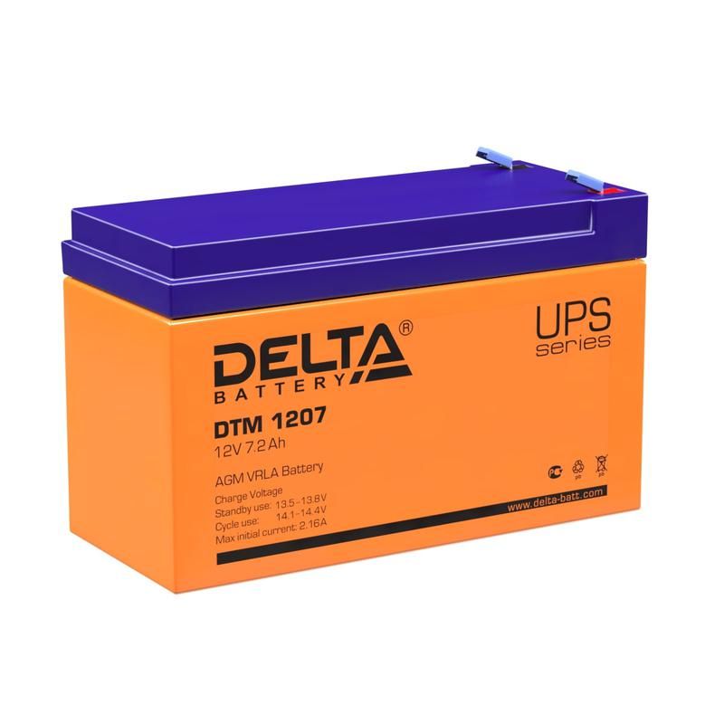 аккумулятор ups 12в 7.2а.ч delta dtm 1207 от BTSprom.by