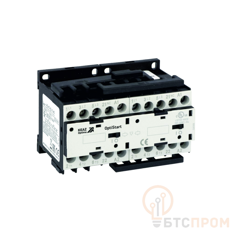 Мини-контактор реверсивный OptiStart K-MCR-12-30-01-D110 с подкл. силовой цепи и цепи управления КЭАЗ 335727 фото в каталоге от BTSprom.by  Мини-контактор реверсивный OptiStart K-MCR-12-30-01-D110 с подкл. силовой цепи и цепи управления КЭАЗ 335727 фото в каталоге от BTSprom.by