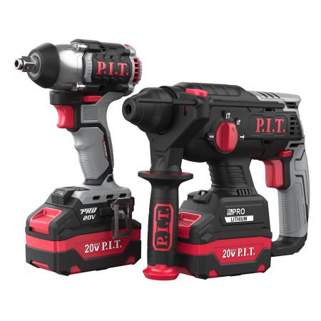 набор инструментов аккумуляторный перфоратор pbh20h-22b; гайковерт piw20h-300b p.i.t. p0003-02 от BTSprom.by
