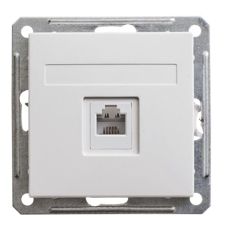 розетка телефонная сп w59 rj11 1а 160в механизм бел. se rsi-152t-1-86 от BTSprom.by