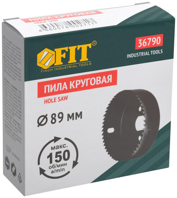  Пила круговая инструментальная сталь 89мм FIT 36790 фото в каталоге от BTSprom.by