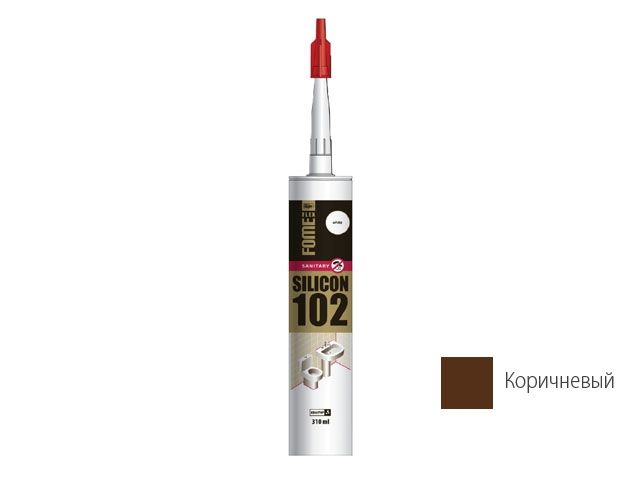 герметик силиконовый санитарный fome flex "sanitary silicon 102" (корич.) 310мл 01-4-1-105 от BTSprom.by