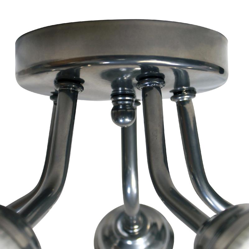  Светильник "Бона" 151 (плафон П0476) НПБ 01-5х60-130 Е27 ИУ хром Элетех 1005404417 фото в каталоге от BTSprom.by