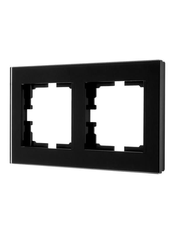 рамка 2-местн. гориз. vesna стекло черн. lezard 742-5880-147 от BTSprom.by рамка 2-местн. гориз. vesna стекло черн. lezard 742-5880-147 от BTSprom.by