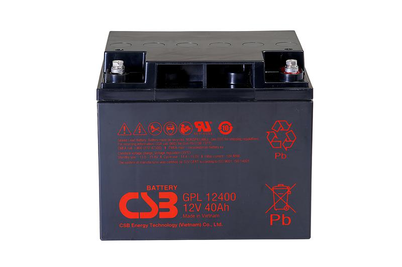 аккумулятор 12в 40а.ч csb gpl12400 i csb от BTSprom.by