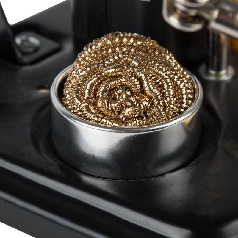  Держатель "третья рука" ПРОФИ с лупой х3; подставка под паяльник; LED подсветка; стенд для припоя REXANT 12-0258 фото в каталоге от BTSprom.by