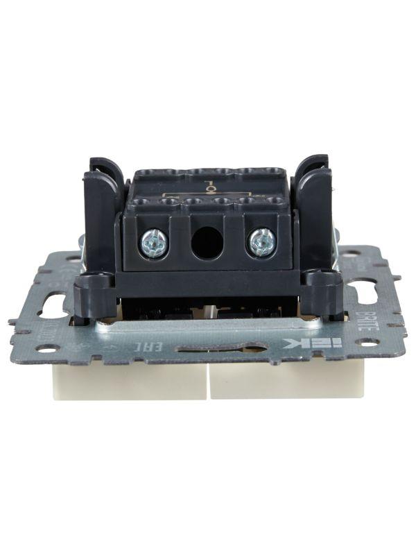  Выключатель жалюзи СП BRITE ВС10-1-5-БрКр 10А механизм беж. IEK BR-V15-0-10-K10 фото в каталоге от BTSprom.by