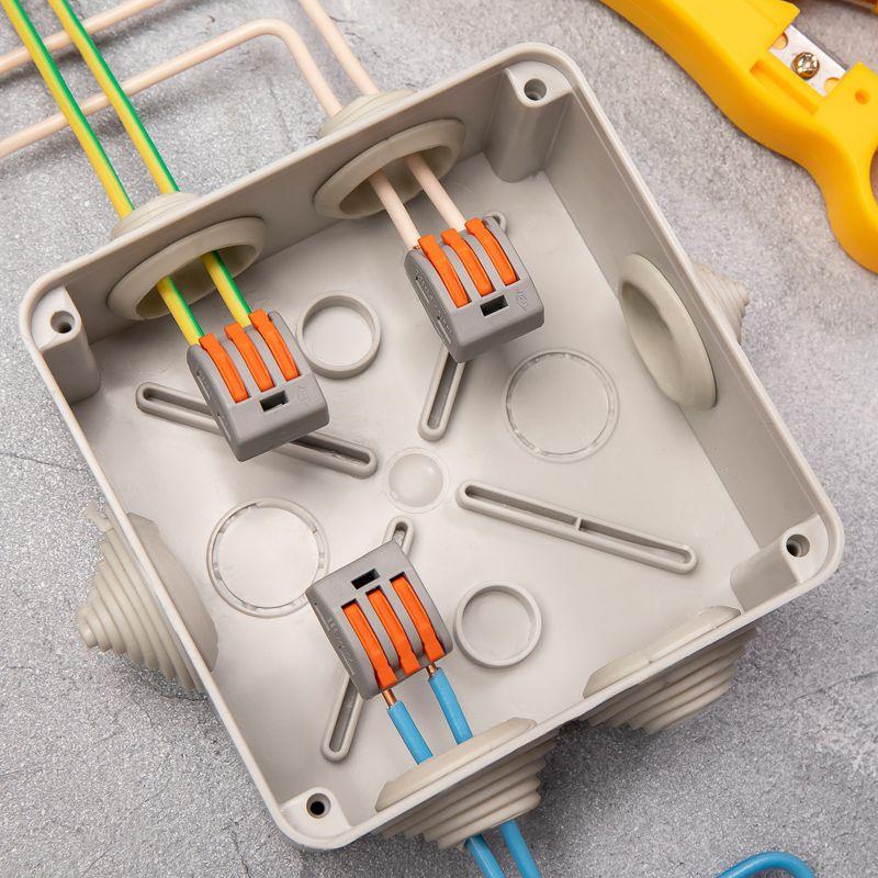  Клемма строительно-монтажная СМК 222-413 3-проводная 0.08-2.5/4кв.мм сер. (уп.50шт) Rexant 07-5253-4 фото в каталоге от BTSprom.by