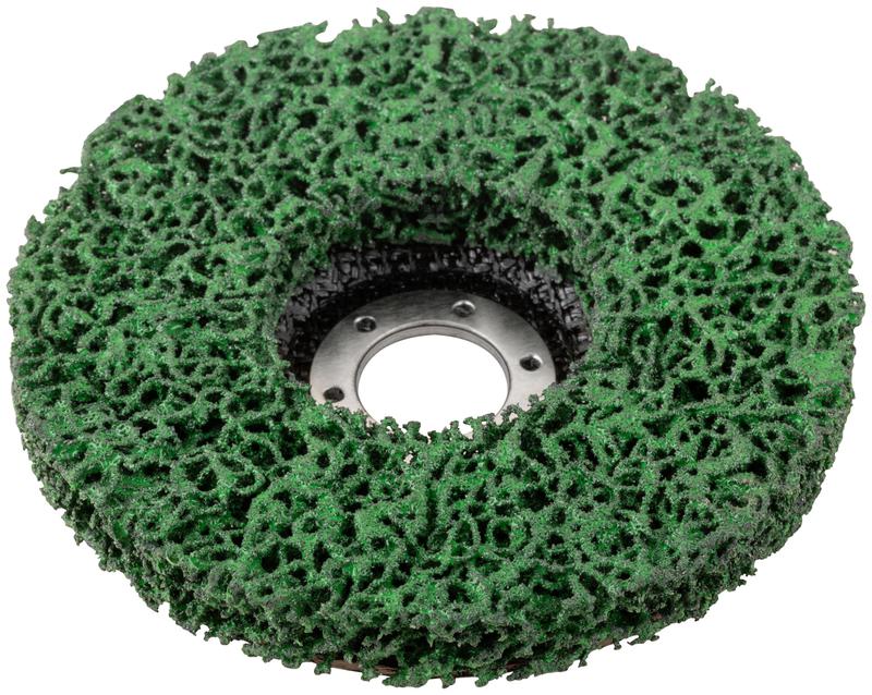  Диск зачистной полимерный посадочный диаметр 22.2мм 125мм зел. FIT 39611 фото в каталоге от BTSprom.by