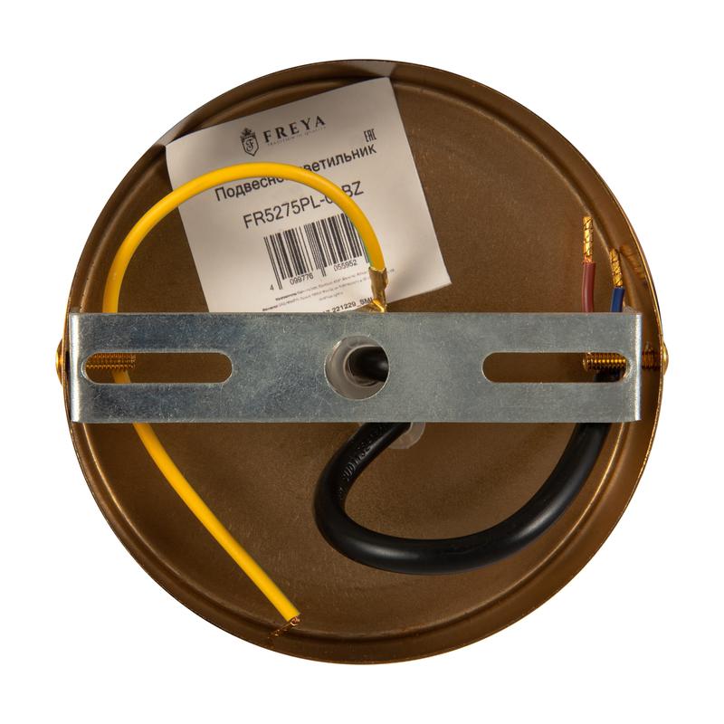  Светильник Gauzy 60Вт E27х1 IP20 подвесной Freya FR5275PL-01BZ фото в каталоге от BTSprom.by