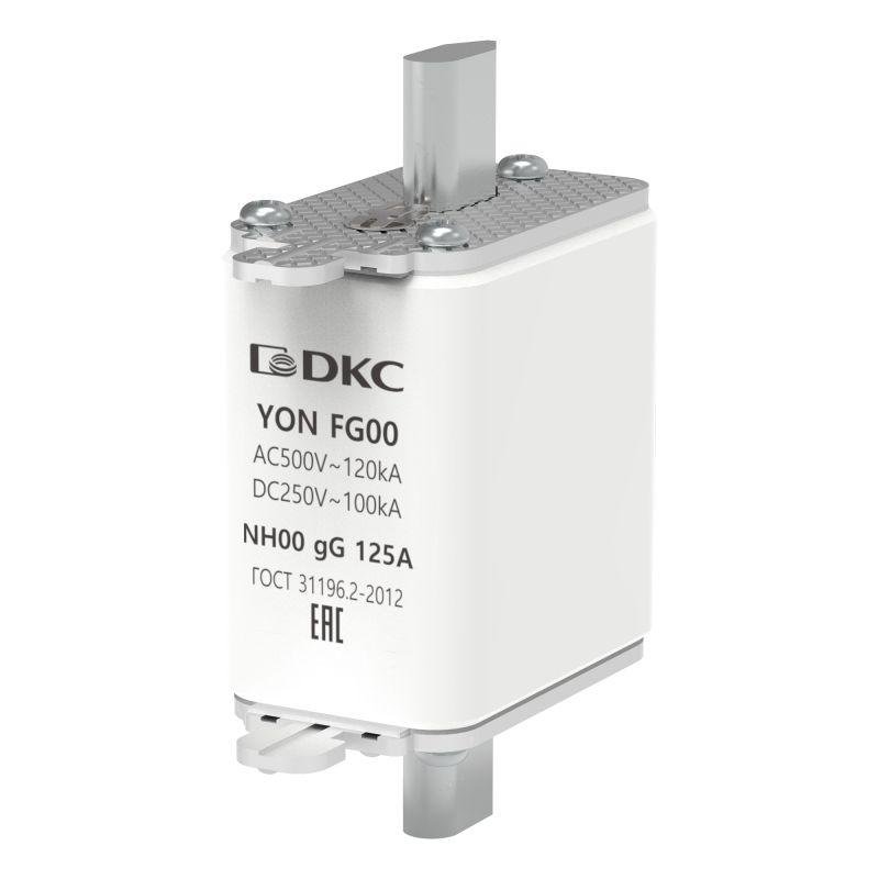 предохранитель yon ножевого типа fg00 с одинарной индикацией 125а dkc 1fg00-0125 от BTSprom.by