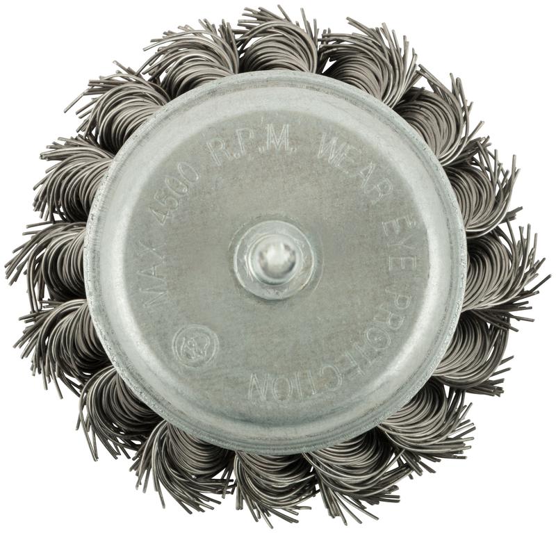  Корщетка чашечная со шпилькой стальная витая проволока 65мм КУРС 38477 фото в каталоге от BTSprom.by