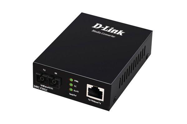 медиаконвертер dmc-f30sc/b1a (1 порт 10/100base-tx +1 порт 100base-fx; разъем sc для одномод. оптич. кабеля (до 30км) d-link 1852329 от BTSprom.by