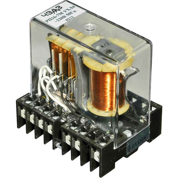 реле промежуточное рп-16-7м 220в ac 4/2 передн. присоед. чэаз a8119-77952320 от BTSprom.by