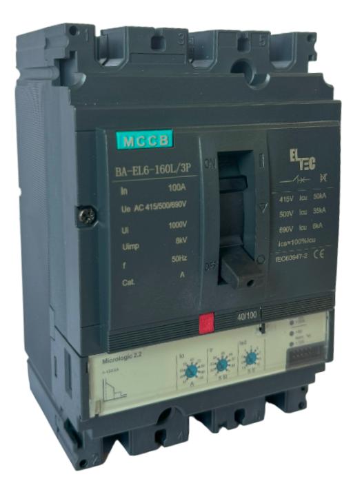  Выключатель автоматический MCCB BA-EL6-160L/3P 100А (электронный Micrologic 2.2 ICU:50KA) ELTEC 1222100 фото в каталоге от BTSprom.by