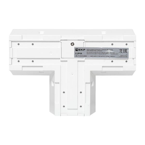  Коннектор фигурный для светодиод. линейных светильников ДБО-T 10Вт 4000К IP20 бел. LUMA EKF LBL-T-10-W-4000 фото в каталоге от BTSprom.by
